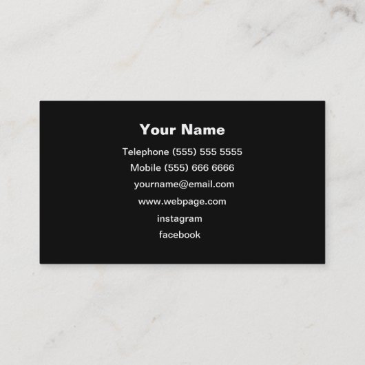 DJ名刺 名刺 (裏面)