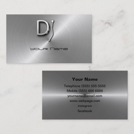 DJ名刺 名刺 (正面/裏面)