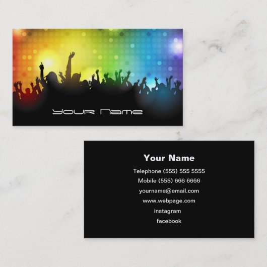 DJ名刺 名刺 (正面/裏面)