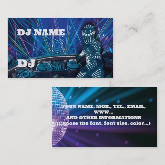DJ名刺 名刺 (正面/裏面)