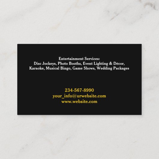 DJ名刺 名刺 (裏面)