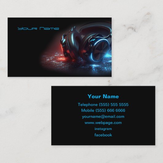 DJ名刺 名刺 (正面/裏面)