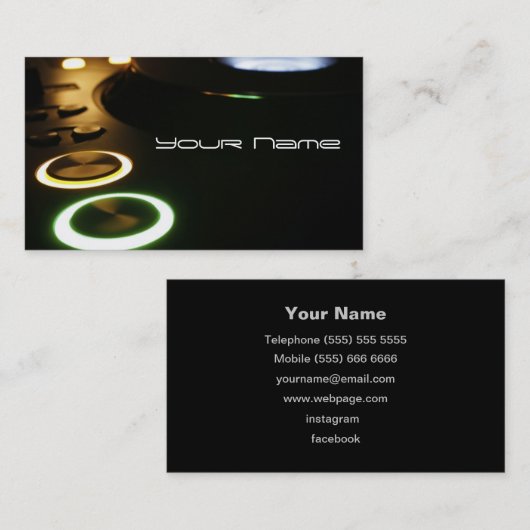 DJ名刺 名刺 (正面/裏面)