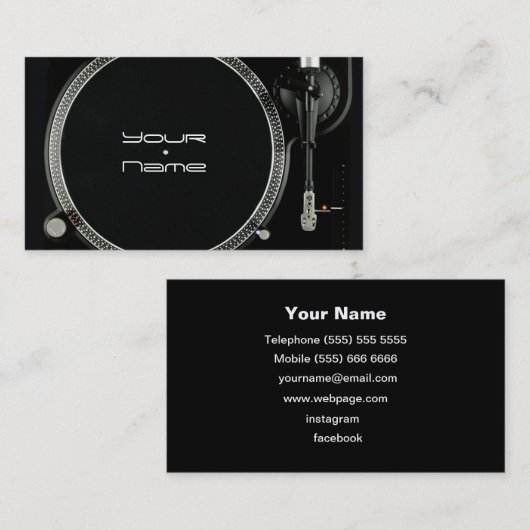 DJ名刺 名刺 (正面/裏面)