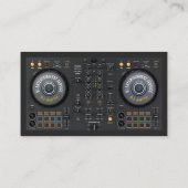 DJ名刺、DJイベントサービス、エンターテイメント 名刺 (裏面)