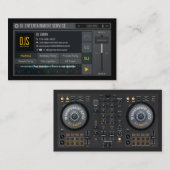 DJ名刺、DJイベントサービス、エンターテイメント 名刺 (正面/裏面)