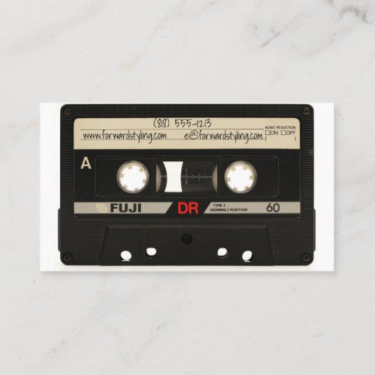 DJ名刺 – Mixtapeヴィンテージ 名刺 (裏面)