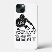 DJ名前をカスタムするとカラーケース Case-Mate iPhoneケース (裏面)