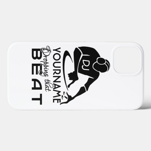 DJ名前をカスタムするとカラーケース Case-Mate iPhoneケース (裏面 (横))