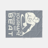 DJ名前をカスタムする及び色のフリースブランケット フリースブランケット (正面(横))