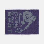 DJ名前をカスタムする及び色のフリースブランケット フリースブランケット (正面(横))