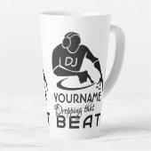 DJ名前をカスタムする カフェラテマグ (右アングル)