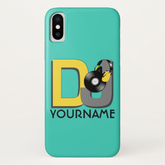 DJ名前をカスタムする&カラーホンケース Case-Mate iPhoneケース (裏面)