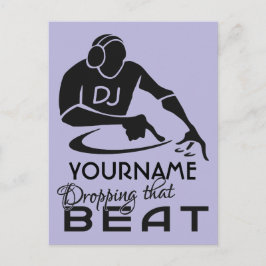 DJ名前をカスタムする&カラーポストカード ポストカード