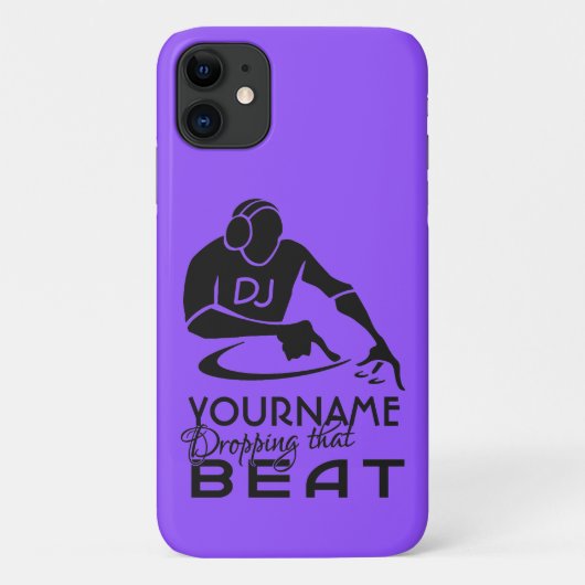 DJ名前をカスタムする Case-Mate iPhoneケース (裏面)
