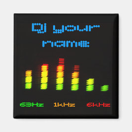 Dj名前を追加Personal Equalizerバー マグネット