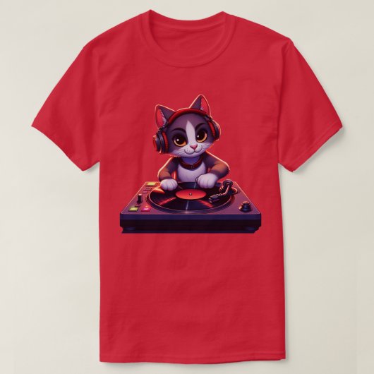 DJ子猫 Tシャツ (デザイン正面)