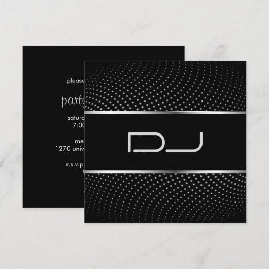 DJ招待状 招待状 (正面/裏面)