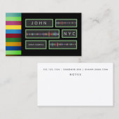 DJ数々の-Track Waveビジネスカード2018 名刺 (正面/裏面)