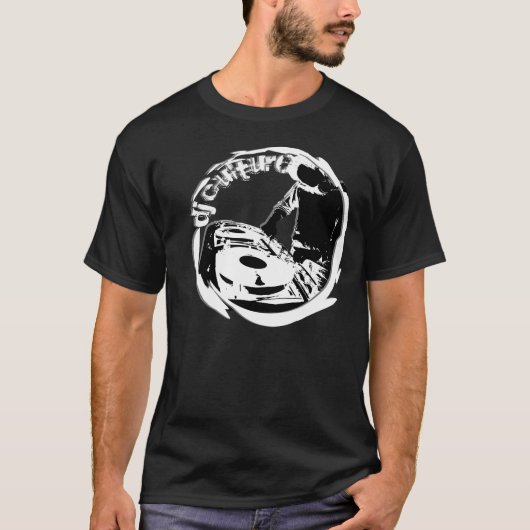 DJ文化黒 Tシャツ (正面)