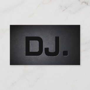 DJ文字ブラックールクミニマリモダンスト 名刺