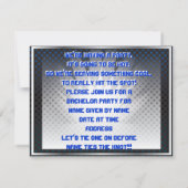 DJ独身パーティーサプライズ招待 招待状 (裏面)