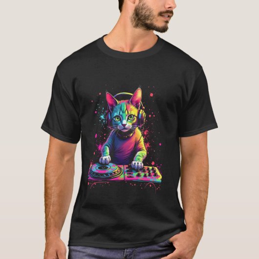 DJ猫 Tシャツ (正面)
