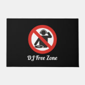 DJ禁止ゾーン �門マット ドアマット (正面)