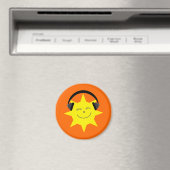 DJ笑顔ファンキーのサンオレンジの磁石 マグネット (インサイチュ (食洗機))