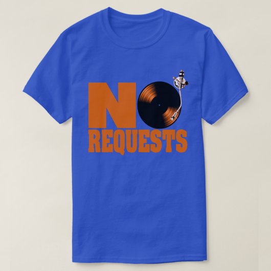 DJ要求Mets Knicksの青いオレンジTシャツ無し Tシャツ (デザイン正面)