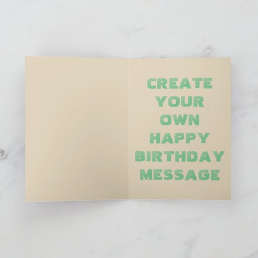 DJ誕生日カード カード (内部)