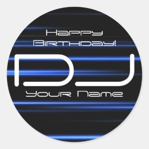 DJ誕生日シール ラウンドシール