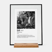 DJ辞書パーソナライズされた定義フォトギフト アクリルサイン (正面)