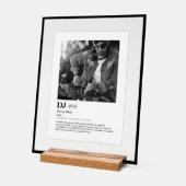 DJ辞書パーソナライズされた定義フォトギフト アクリルサイン (傾斜)