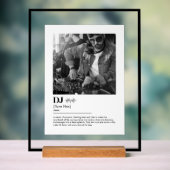 DJ辞書パーソナライズされた定義フォトギフト アクリルサイン (ニュートラル)