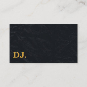 DJ金ゴールドはっきりしたエレガント文字 名刺