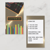 DJ金ゴールドクフェイクロムミキサー名刺2019 名刺 (正面/裏面)