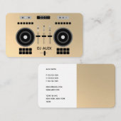 DJ金ゴールドメタリッフェイクク2019 名刺 (正面/裏面)