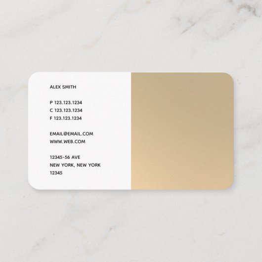 DJ金ゴールドメタリッフェイクク2019 名刺 (裏面)