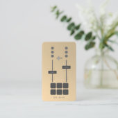 DJ金ゴールドモダン名刺 名刺 (スタンド正面)