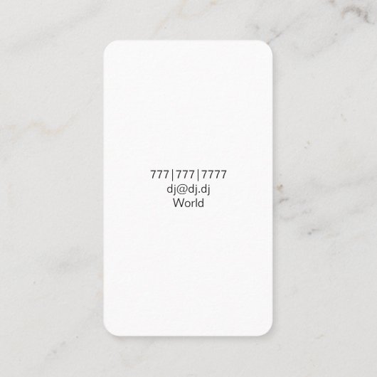 DJ雇用カード 名刺 (裏面)