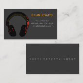 dj電子パーソナライズされた音楽 名刺 (正面/裏面)