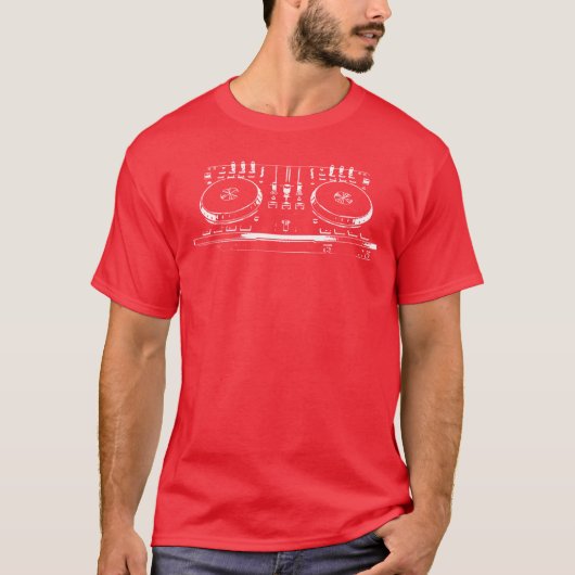 DJ電子音楽ミーアーDJ面白いギフト Tシャツ (正面)