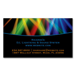 DJ音楽のアップライト マグネット名刺