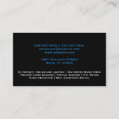 DJ音楽のアップロードBusiness Card 名刺 (裏面)