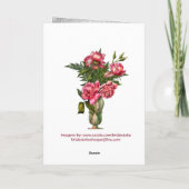 Dj音楽を結婚しているありがとう サンキューカード (裏面)