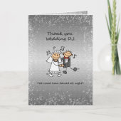 Dj音楽を結婚しているありがとう サンキューカード (正面)