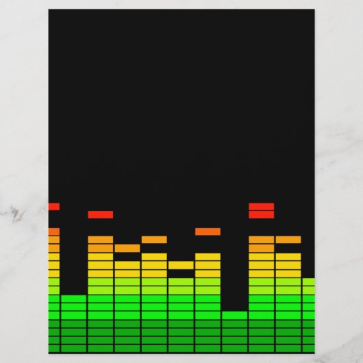 DJ音楽デコールのビートからのイコライザビア (正面)