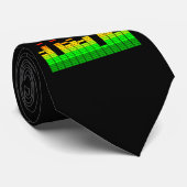 DJ音楽デコールのビートからのイコライザビア ネクタイ (ロール)