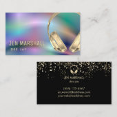 DJ音楽ヘッドフォン 名刺 (正面/裏面)